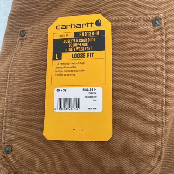 Carhartt Loose Fit Duck Double-Front Utility Work Pant - Picture 3 of 7